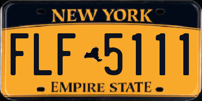 NY license plate FLF5111
