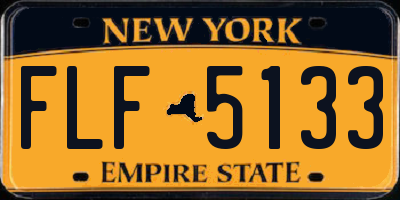 NY license plate FLF5133