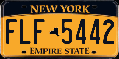 NY license plate FLF5442
