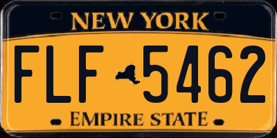 NY license plate FLF5462