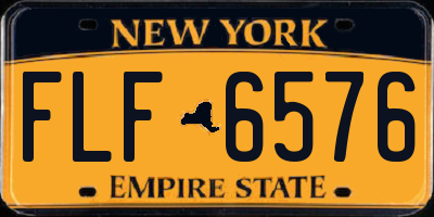 NY license plate FLF6576