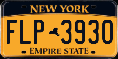 NY license plate FLP3930