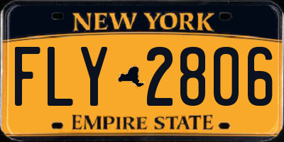 NY license plate FLY2806