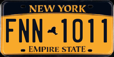 NY license plate FNN1011