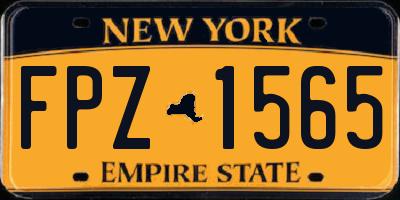 NY license plate FPZ1565