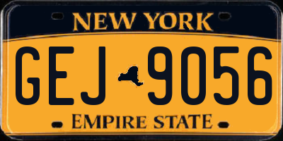 NY license plate GEJ9056