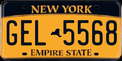 NY license plate GEL5568