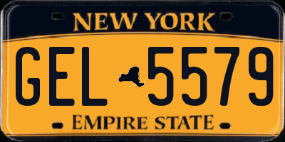 NY license plate GEL5579