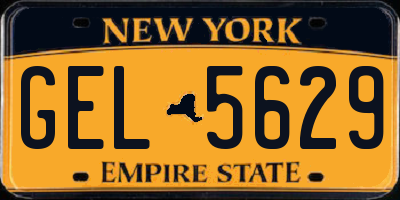 NY license plate GEL5629