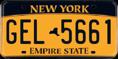NY license plate GEL5661