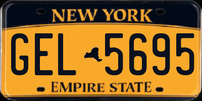 NY license plate GEL5695