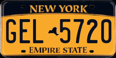 NY license plate GEL5720
