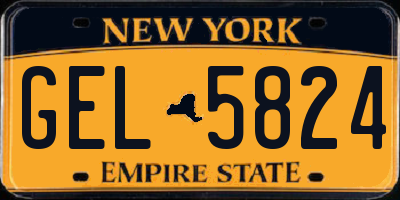 NY license plate GEL5824