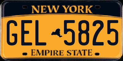NY license plate GEL5825