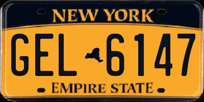 NY license plate GEL6147