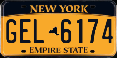 NY license plate GEL6174