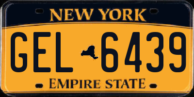 NY license plate GEL6439