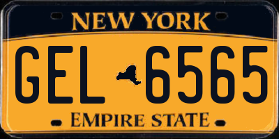 NY license plate GEL6565