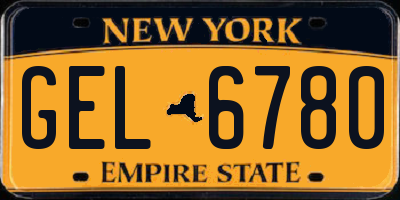 NY license plate GEL6780