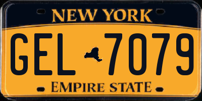 NY license plate GEL7079