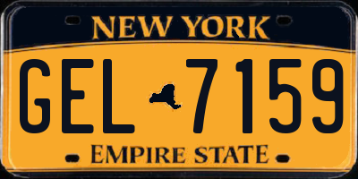 NY license plate GEL7159