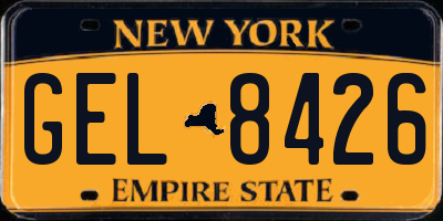 NY license plate GEL8426