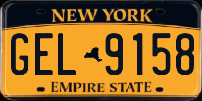 NY license plate GEL9158