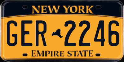 NY license plate GER2246