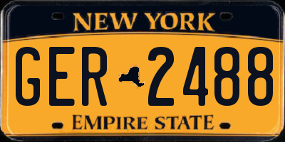 NY license plate GER2488
