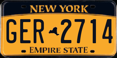 NY license plate GER2714