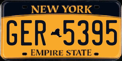 NY license plate GER5395