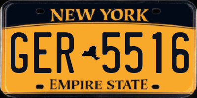 NY license plate GER5516