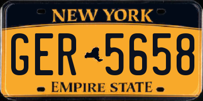 NY license plate GER5658
