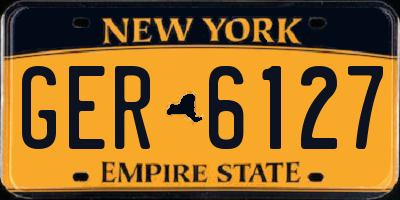 NY license plate GER6127