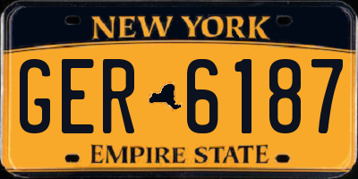 NY license plate GER6187