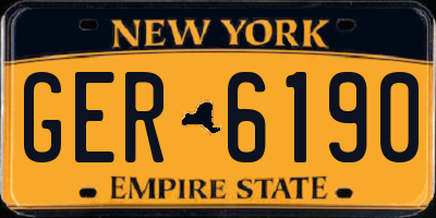 NY license plate GER6190