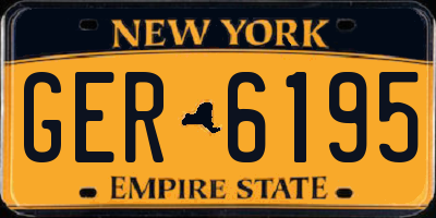 NY license plate GER6195