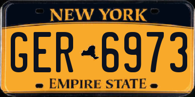 NY license plate GER6973