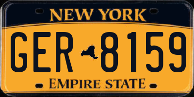 NY license plate GER8159