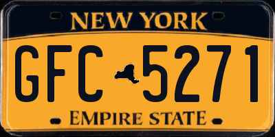 NY license plate GFC5271