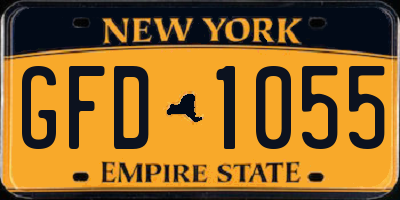 NY license plate GFD1055