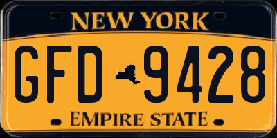 NY license plate GFD9428