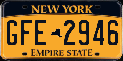 NY license plate GFE2946