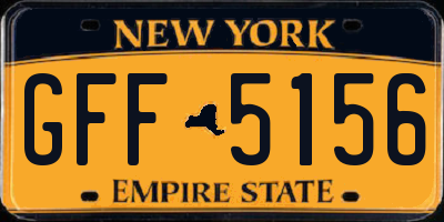 NY license plate GFF5156