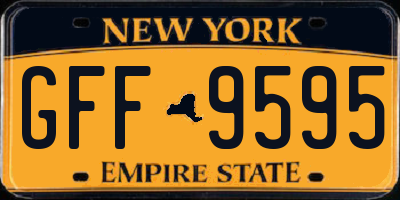 NY license plate GFF9595
