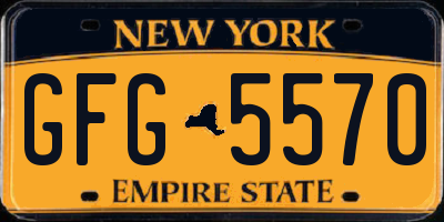 NY license plate GFG5570