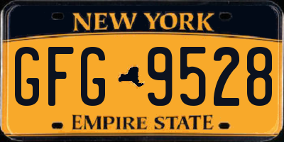NY license plate GFG9528