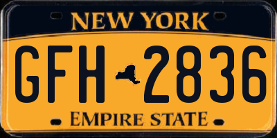 NY license plate GFH2836