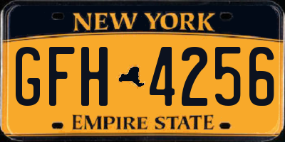 NY license plate GFH4256