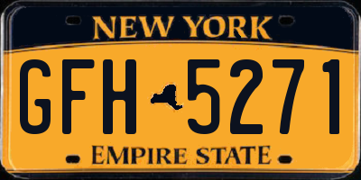 NY license plate GFH5271
